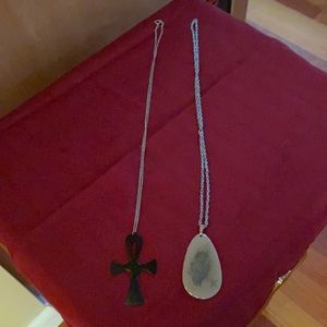 2 necklaces, vintage chains are 24 inches